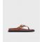 Women's Tan Faux Leather Sandals London Rebel New Look