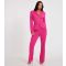 Women's Bright Pink Straight Leg Trousers Quiz New Look