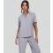 Women's Grey Ribbed Short Sleeve Shirt and Trousers Pyjama Set Loungeable New Look