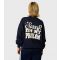 Women's Navy Sorry Not My Problem Sweatshirt Skinnydip New Look