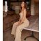 Women's Light Brown Corset Bodice Jumpsuit Little Mistress New Look
