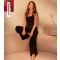 Women's Black Corset Bodice Jumpsuit Little Mistress New Look