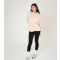 Women's Cream Knitted Logo Hoodie WKNDGIRL New Look