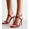 Women's Dark Burgundy Eleodora Faux Patent Leather Strappy Sandals Public Desire New Look