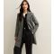 Women's Black Check Collared Coat New Look