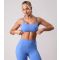 Women's 365 Blue Logo Print Sports Bra Gym King New Look