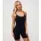 Women's 365 Black Logo Print Unitard Gym King New Look