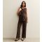 Women's Maternity Brown Soft Touch Wide Leg Trousers New Look