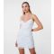 Women's White Ditsy Print Camisole Mini Dress Pink Vanilla New Look
