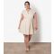 Women's Curve Stone Belted Mini Shirt Dress Apricot New Look