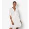 Women's White Daisy Embroidered Lace Insert Mini Dress Apricot New Look