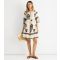 Women's Cream Abstract Print Flared Mini Dress Gini London New Look
