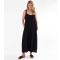 Women's Black Strappy Wide Leg Jumpsuit Gini London New Look