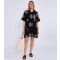 Women's Black Embroidered Smock Mini Shirt Dress Gini London New Look