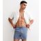 Men's Blue Seersucker Swim Shorts Only and Sons New Look