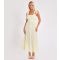 Women's Light Yellow Crinkle Woven Midaxi Dress Quiz New Look
