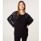 Women's Black Embellished Jumper Blue Vanilla New Look