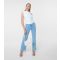 Women's White Twist Shoulder Top Pink Vanilla New Look