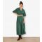 Women's Green Boho Belted Midi Skirt Apricot New Look