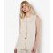 Women's Stone Woven Long Length Pinstripe Waistcoat Apricot New Look