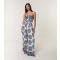 Women's Navy Printed Wide Leg Jumpsuit Blue Vanilla New Look