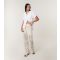 Women's Stone Crochet Knit Trousers Blue Vanilla New Look