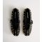 Women's Black Elsie Faux Leather Studded Mary Jane Flats Public Desire New Look