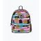 Multicoloured Spots and Stripes Backpack School HYPE New Look
