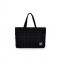 Black Quilted Logo Patch Tote Bag HYPE New Look