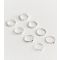 Pack of 8 Mixed Silver Tone Rings New Look