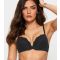 Women's Black Lace Padded Plunge Bra Ann Summers New Look