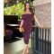 Women's Dark Purple Off The Shoulder Ruched Midi Dress AX Paris New Look