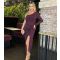 Women's Dark Purple One Shoulder Midi Dress AX Paris New Look