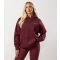 Women's Burgundy 365 Relaxed Fit Hoodie Gym King New Look