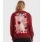 Women's Clothing Burgundy Have A Nice Day Sweatshirt Custard New Look