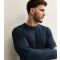 Men's Navy Regular Ribbed Jumper Jack & Jones New Look