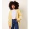 Women's Light Yellow Longline Embroidered Daisy Cardigan Blue Vanilla New Look