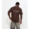 Men's Dark Brown Relaxed Les Classiques Print T-Shirt Only and Sons New Look