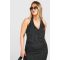 "Plus" Gilet Tailleur À Fines Rayures Tissées - Noir - 46, Noir