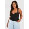 "Plus" Slinky Ruched Top - Noir - 56, Noir
