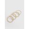 4 Pack Bracelets Empilables En Perles Dorées - Jaune Or - One Size, Jaune Or