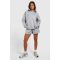 Dsgn Studio Hoodie Oversize À Appliqué En Tissu Auto - Bleu Clair - Xl, Bleu Clair