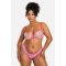 Soutien-Gorge Balconnet À Armatures Brodé D'Un Nœud - Rose - 36Dd, Rose
