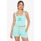 boohoo Femmes Gilet en Tissu Éponge Ath Club | Aqua | Taille: 42
