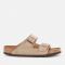 Birkenstock Men's Arizona Sfb Suede Double Strap Sandals - Taupe - EU 44/UK 9.5