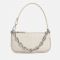BY FAR Women's Mini Rachel Croco Bag - Cream