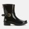 Barbour International Women's Mugello Biker Wellies - Black - UK 3