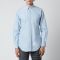 Thom Browne Men's Tricolour Placket Classic Fit Shirt - Light Blue - 1/S