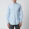 Thom Browne Men's Tricolour Placket Classic Fit Shirt - Light Blue