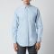 Thom Browne Men's Tricolour Placket Classic Fit Shirt - Light Blue - 4/XL